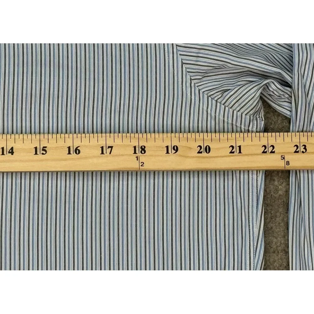 Ermenegildo Zegna Men's Striped Button Down Long Sleeve Dress Shirt Size‎ Medium